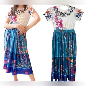 Encanto |  Mirabel Madrigal long Dress | for girls 7 to 8 years old |